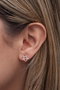 Heliophilia Silver Pendientes de Plata de Ley 925 con Baño de Oro Rosa y Circón